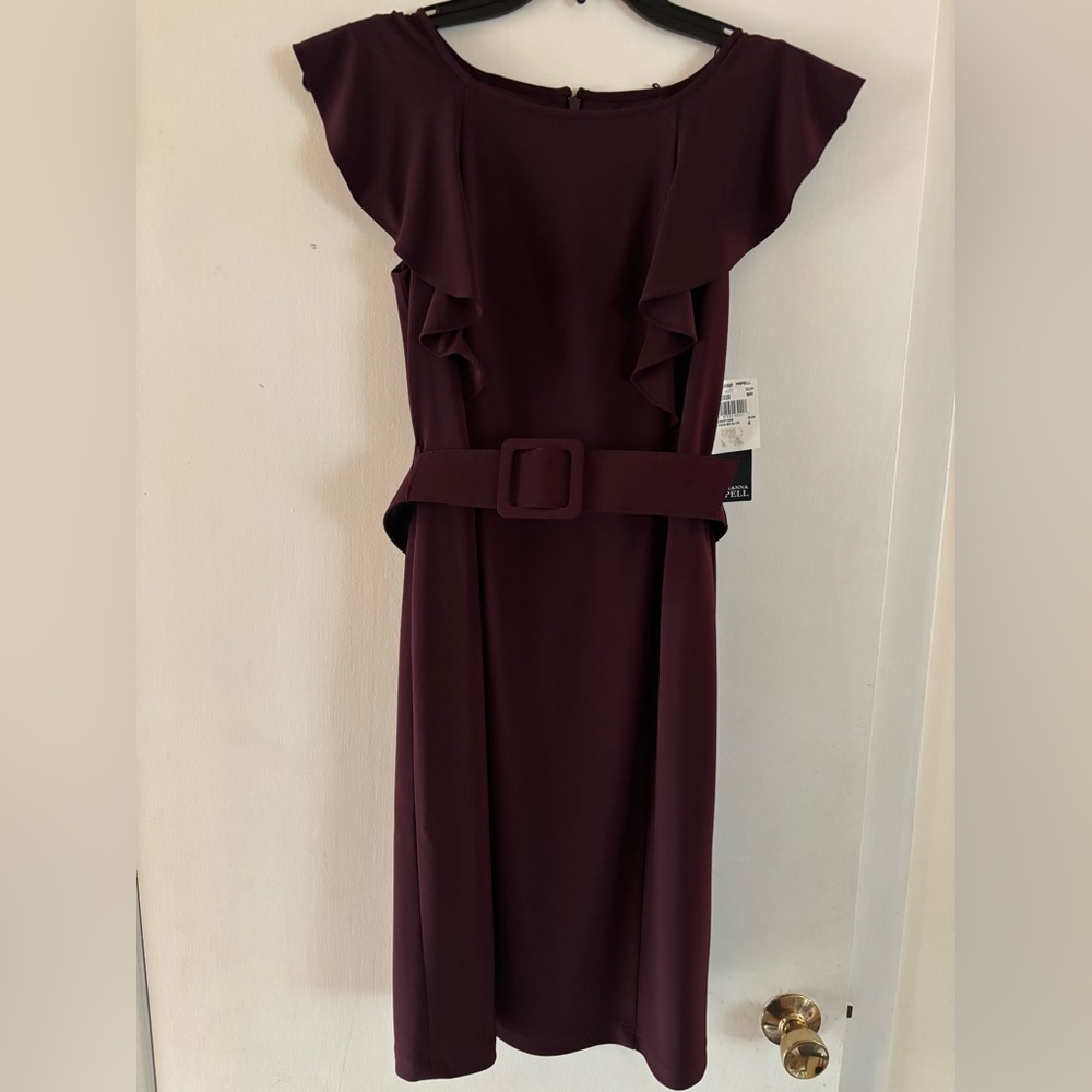 Adrianna Papell Ruffle Front Dress